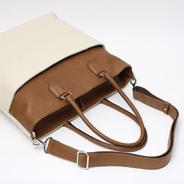 トートバッグ メンズ 本革 日本製 ベージュ 肌色 ビジネスバッグ ショルダーベルト付き 肩掛け 大容量 大きい 無地 鞄 カバン 通勤 通学 オシャレ ファイブウッズ(FIVE WOODS) HORIZON(ホライズン) #39242