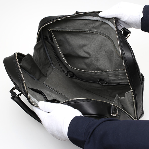  ビジネスバッグ メンズ 本革 ブリーフケース 日本製 ブラック 黒 黒色 ショルダーベルト付き 肩掛け 無地 鞄 カバン 通勤 オシャレ 高級 シンプル 大容量 ファイブウッズ(FIVE WOODS) HORIZON(ホライズン) #39243