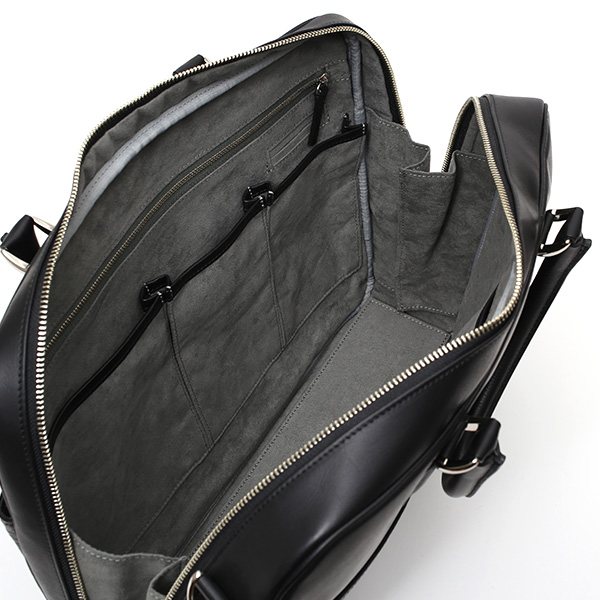  ビジネスバッグ メンズ 本革 ブリーフケース 日本製 ブラック 黒 黒色 ショルダーベルト付き 肩掛け 無地 鞄 カバン 通勤 オシャレ 高級 シンプル 大容量 ファイブウッズ(FIVE WOODS) HORIZON(ホライズン) #39243