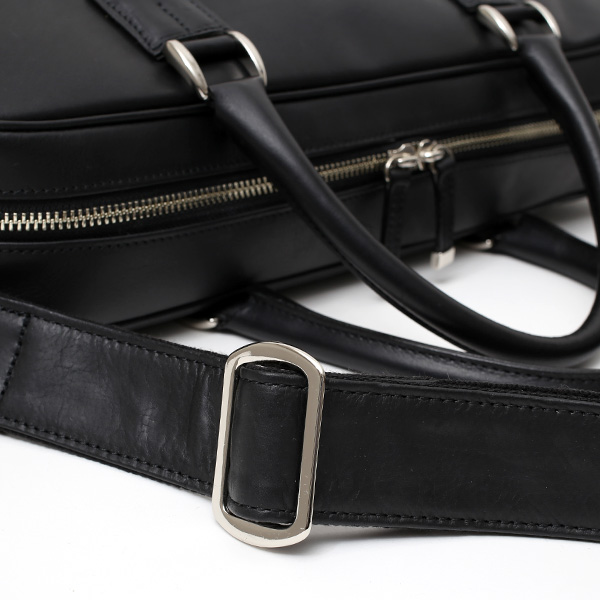  ビジネスバッグ メンズ 本革 ブリーフケース 日本製 ブラック 黒 黒色 ショルダーベルト付き 肩掛け 無地 鞄 カバン 通勤 オシャレ 高級 シンプル 大容量 ファイブウッズ(FIVE WOODS) HORIZON(ホライズン) #39243