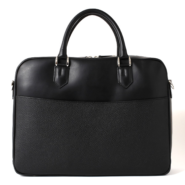  ビジネスバッグ メンズ 本革 ブリーフケース 日本製 ブラック 黒 黒色 ショルダーベルト付き 肩掛け 無地 鞄 カバン 通勤 オシャレ 高級 シンプル 大容量 ファイブウッズ(FIVE WOODS) HORIZON(ホライズン) #39243