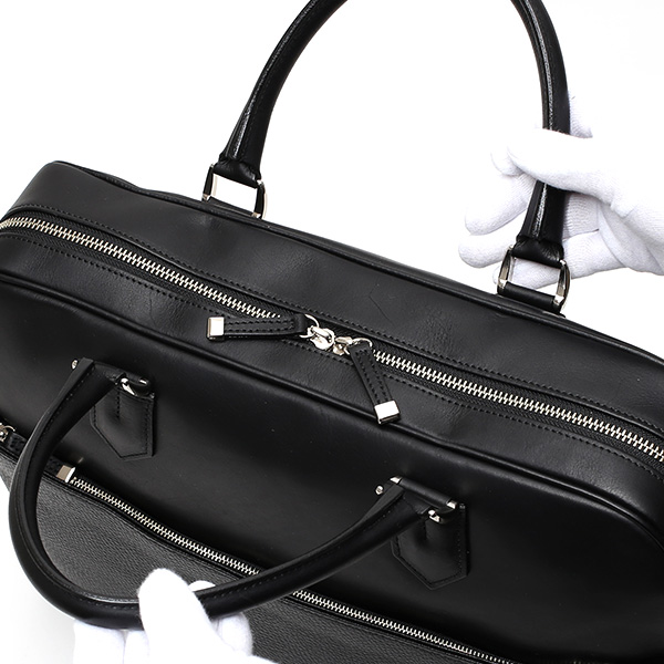  ビジネスバッグ メンズ 本革 ブリーフケース 日本製 ブラック 黒 黒色 ショルダーベルト付き 肩掛け 無地 鞄 カバン 通勤 オシャレ 高級 シンプル 大容量 ファイブウッズ(FIVE WOODS) HORIZON(ホライズン) #39243