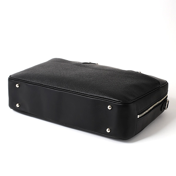  ビジネスバッグ メンズ 本革 ブリーフケース 日本製 ブラック 黒 黒色 ショルダーベルト付き 肩掛け 無地 鞄 カバン 通勤 オシャレ 高級 シンプル 大容量 ファイブウッズ(FIVE WOODS) HORIZON(ホライズン) #39243