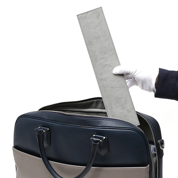  ビジネスバッグ メンズ 本革 ブリーフケース 日本製 グレー グレイ 灰色 ショルダーベルト付き 肩掛け 無地 鞄 カバン 通勤 オシャレ 高級 シンプル 大容量 ファイブウッズ(FIVE WOODS) HORIZON(ホライズン) #39243