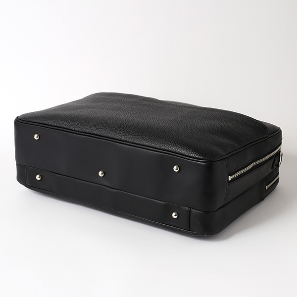 ブリーフケース メンズ 本革 ビジネスバッグ 2気室 日本製 ブラック 黒 黒色 ショルダーベルト付き 肩掛け 無地 鞄 カバン 通勤 高級 シンプル 大容量 ファイブウッズ(FIVE WOODS) HORIZON(ホライズン) #39244