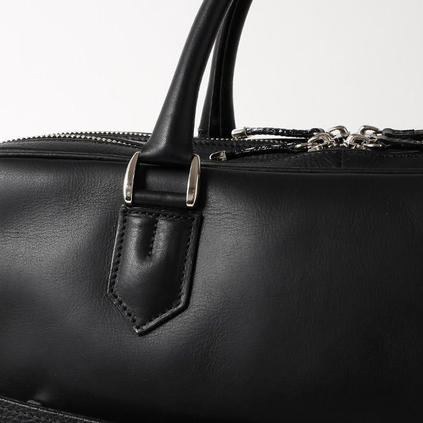 ブリーフケース メンズ 本革 ビジネスバッグ 2気室 日本製 ブラック 黒 黒色 ショルダーベルト付き 肩掛け 無地 鞄 カバン 通勤 高級 シンプル 大容量 ファイブウッズ(FIVE WOODS) HORIZON(ホライズン) #39244