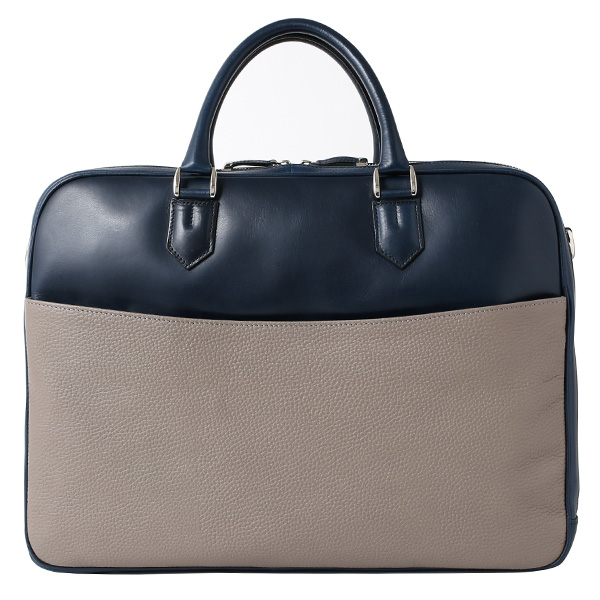 ファイブウッズ(FIVE WOODS) HORIZON(ホライズン) ダブル ブリーフケース グレー/ネイビー