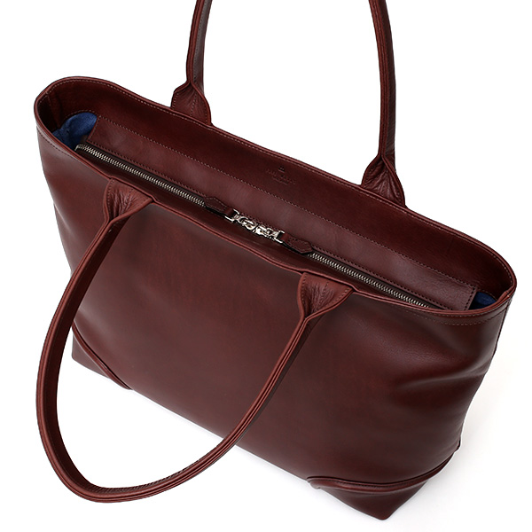 トートバッグ メンズ 本革 日本製 レッド ワイン 赤色 無地 ビジネスバッグ 鞄 カバン 高級 シンプル 大容量 大きめ オシャレ 通勤 通学 ファイブウッズ(FIVE WOODS) PLATEAU(プラトウ) #39174