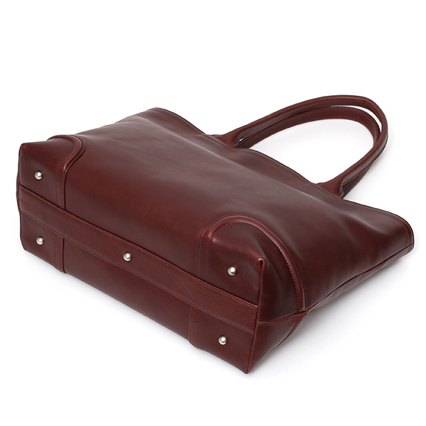 トートバッグ メンズ 本革 日本製 レッド ワイン 赤色 無地 ビジネスバッグ 鞄 カバン 高級 シンプル 大容量 大きめ オシャレ 通勤 通学 ファイブウッズ(FIVE WOODS) PLATEAU(プラトウ) #39174