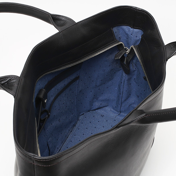  トートバッグ メンズ 本革 日本製 ブルー ネイビー 青色 無地 ビジネスバッグ 鞄 カバン 高級 シンプル 大容量 大きめ オシャレ 通勤 通学 ファイブウッズ(FIVE WOODS) PLATEAU(プラトウ) #39174