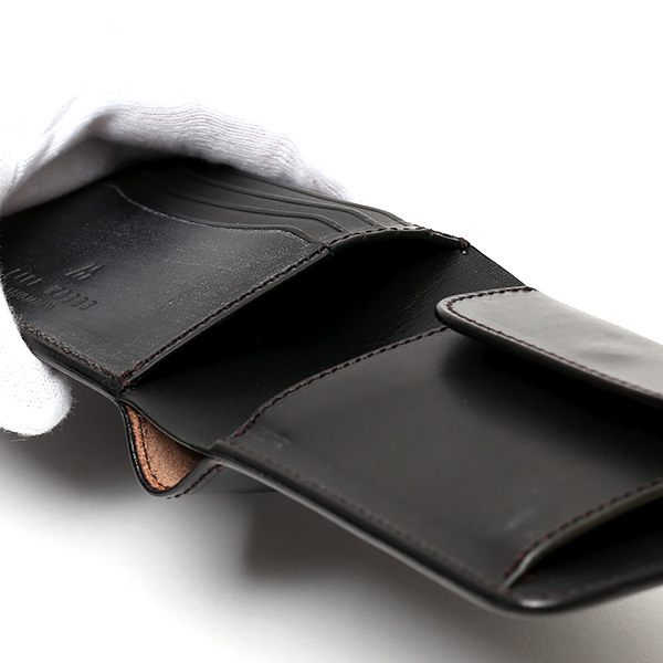  財布 メンズ 二つ折り 本革 ブライドルレザー 日本製 ブランド ブラック 黒 黒色 小銭入れあり コインケース オシャレ 高級 シンプル 大人 プレゼント ファイブウッズ(FIVE WOODS) CASK(キャスク) #38054