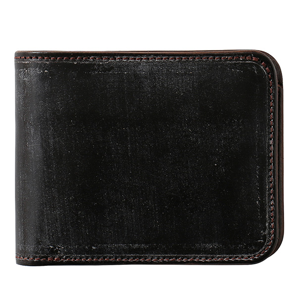 ファイブウッズ(FIVE WOODS) CASK(キャスク) ブライドルレザー 二つ折り財布 ダークブラウン