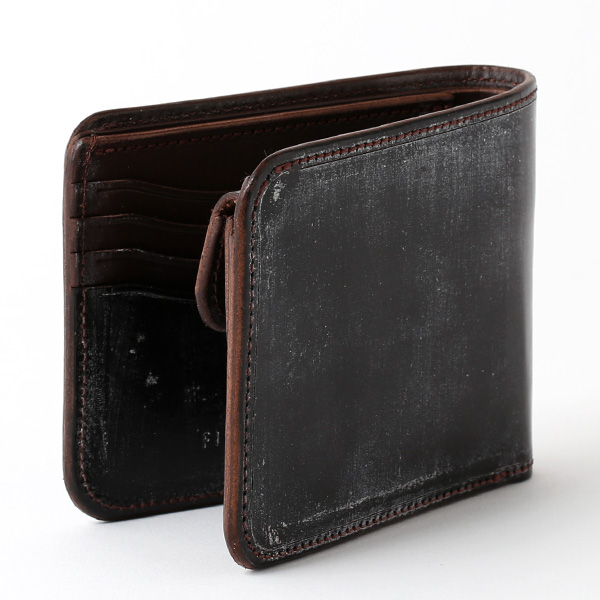  財布 メンズ 二つ折り 本革 ブライドルレザー 日本製 ブランド ダークブラウン ブラウン 茶 茶色 小銭入れあり コインケース オシャレ 高級 シンプル 大人 プレゼント ファイブウッズ(FIVE WOODS) CASK(キャスク) #38054