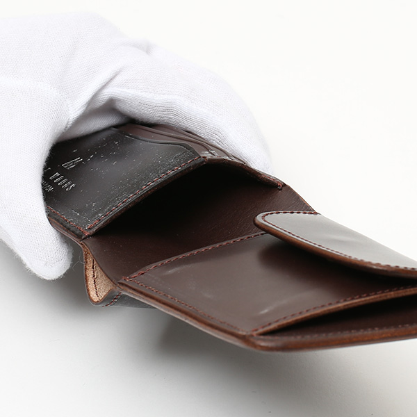  財布 メンズ 二つ折り 本革 ブライドルレザー 日本製 ブランド ダークブラウン ブラウン 茶 茶色 小銭入れあり コインケース オシャレ 高級 シンプル 大人 プレゼント ファイブウッズ(FIVE WOODS) CASK(キャスク) #38054