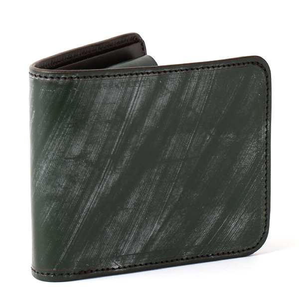  財布 メンズ 二つ折り 本革 ブライドルレザー 日本製 ブランド グリーン 緑色 小銭入れあり コインケース オシャレ 高級 シンプル 大人 プレゼント ファイブウッズ(FIVE WOODS) CASK(キャスク) #38054