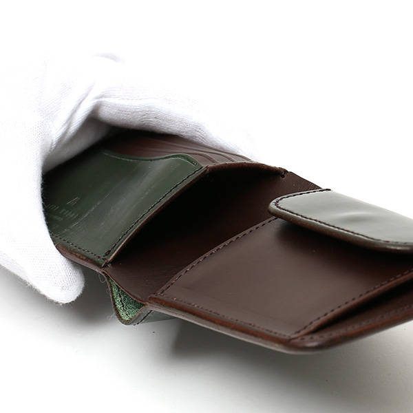  財布 メンズ 二つ折り 本革 ブライドルレザー 日本製 ブランド グリーン 緑色 小銭入れあり コインケース オシャレ 高級 シンプル 大人 プレゼント ファイブウッズ(FIVE WOODS) CASK(キャスク) #38054