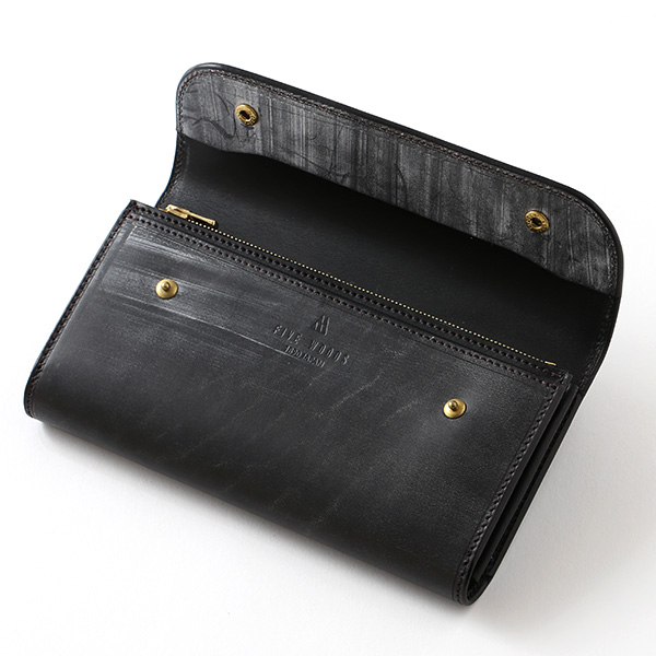  長財布 メンズ 長財布 本革 ブライドルレザー 日本製 ブランド ブラック 黒 黒色 小銭入れあり コインケース オシャレ 高級 シンプル 大人 ファイブウッズ(FIVE WOODS) CASK(キャスク) #38057