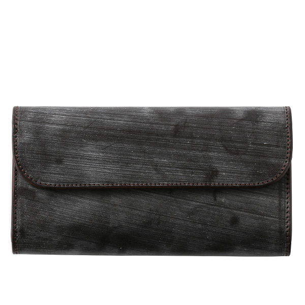 ファイブウッズ(FIVE WOODS) CASK(キャスク) ブライドルレザー 長財布 ダークブラウン