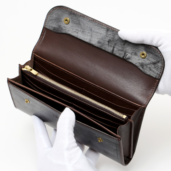 長財布 メンズ 長財布 本革 ブライドルレザー 日本製 ブランド ダークブラウン ブラウン 茶 茶色 小銭入れあり コインケース オシャレ 高級 シンプル 大人 ファイブウッズ(FIVE WOODS) CASK(キャスク) #38057