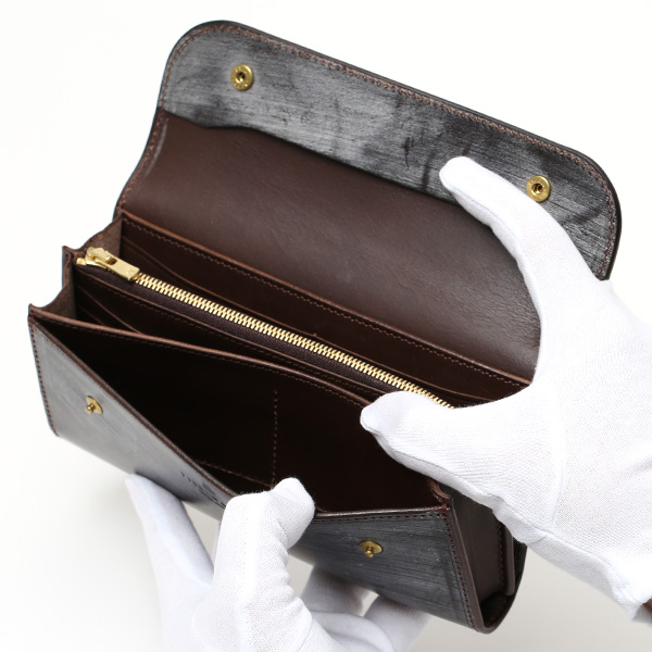 長財布 メンズ 長財布 本革 ブライドルレザー 日本製 ブランド ダークブラウン ブラウン 茶 茶色 小銭入れあり コインケース オシャレ 高級 シンプル 大人 ファイブウッズ(FIVE WOODS) CASK(キャスク) #38057