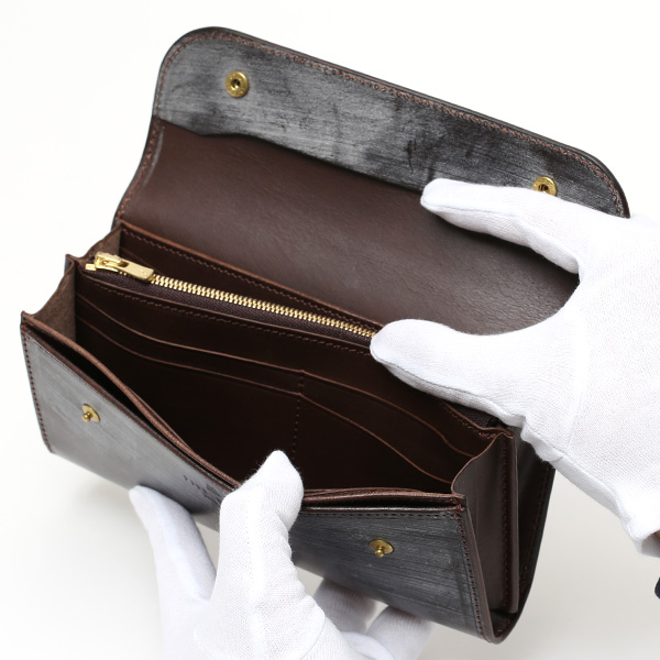 長財布 メンズ 長財布 本革 ブライドルレザー 日本製 ブランド ダークブラウン ブラウン 茶 茶色 小銭入れあり コインケース オシャレ 高級 シンプル 大人 ファイブウッズ(FIVE WOODS) CASK(キャスク) #38057