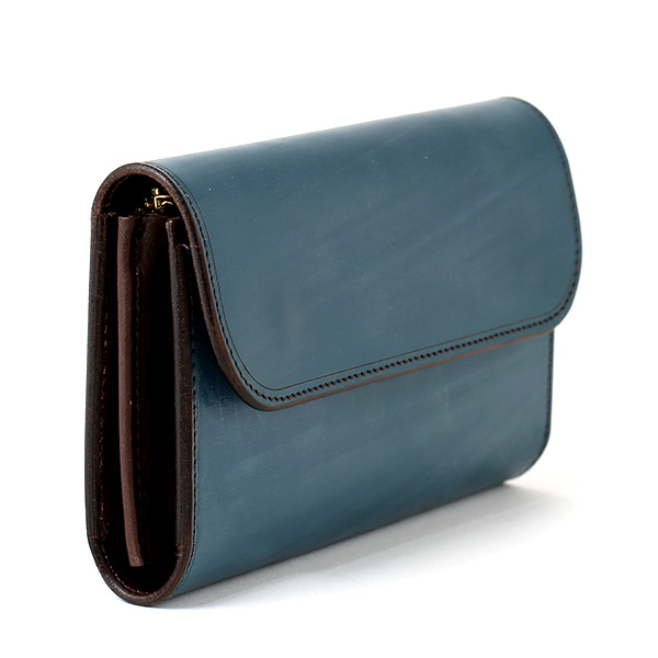  長財布 メンズ 長財布 本革 ブライドルレザー 日本製 ブランド ブルー ネイビー 青色 小銭入れあり コインケース オシャレ 高級 シンプル 大人 ファイブウッズ(FIVE WOODS) CASK(キャスク) #38057