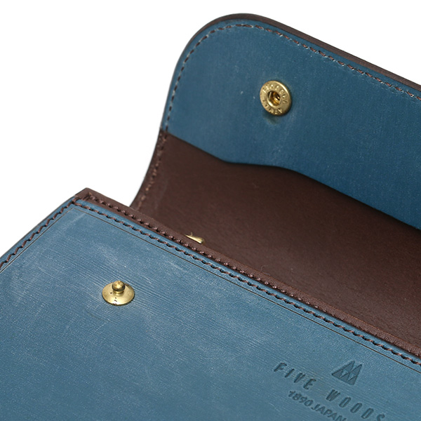  長財布 メンズ 長財布 本革 ブライドルレザー 日本製 ブランド ブルー ネイビー 青色 小銭入れあり コインケース オシャレ 高級 シンプル 大人 ファイブウッズ(FIVE WOODS) CASK(キャスク) #38057
