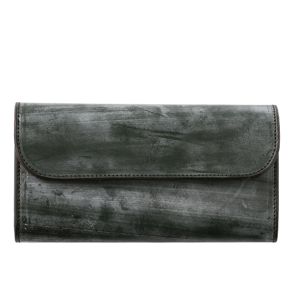 ファイブウッズ(FIVE WOODS) CASK(キャスク) ブライドルレザー 長財布 モスグリーン