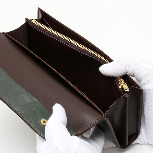  長財布 メンズ 長財布 本革 ブライドルレザー 日本製 ブランド グリーン 緑色 小銭入れあり コインケース オシャレ 高級 シンプル 大人 ファイブウッズ(FIVE WOODS) CASK(キャスク) #38057