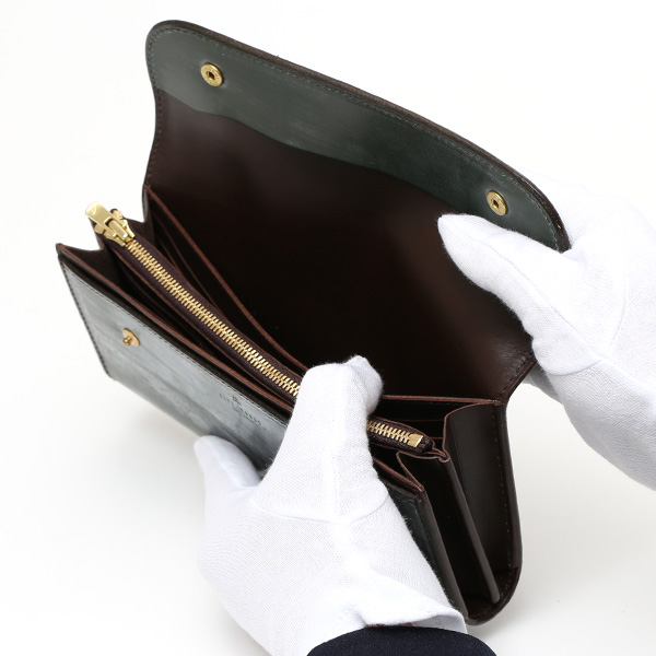  長財布 メンズ 長財布 本革 ブライドルレザー 日本製 ブランド グリーン 緑色 小銭入れあり コインケース オシャレ 高級 シンプル 大人 ファイブウッズ(FIVE WOODS) CASK(キャスク) #38057