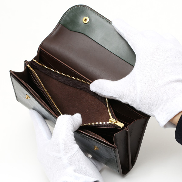  長財布 メンズ 長財布 本革 ブライドルレザー 日本製 ブランド グリーン 緑色 小銭入れあり コインケース オシャレ 高級 シンプル 大人 ファイブウッズ(FIVE WOODS) CASK(キャスク) #38057