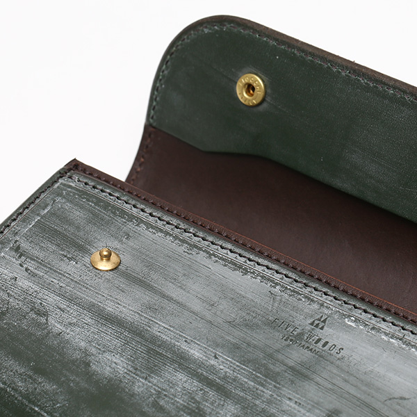  長財布 メンズ 長財布 本革 ブライドルレザー 日本製 ブランド グリーン 緑色 小銭入れあり コインケース オシャレ 高級 シンプル 大人 ファイブウッズ(FIVE WOODS) CASK(キャスク) #38057