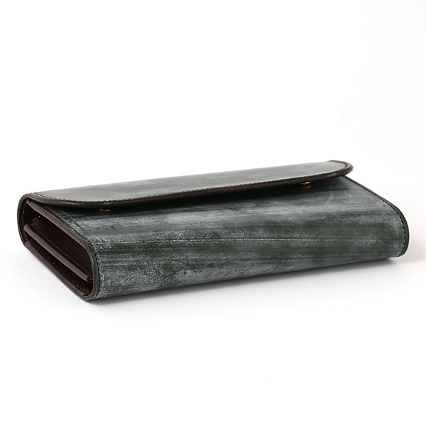  長財布 メンズ 長財布 本革 ブライドルレザー 日本製 ブランド グリーン 緑色 小銭入れあり コインケース オシャレ 高級 シンプル 大人 ファイブウッズ(FIVE WOODS) CASK(キャスク) #38057