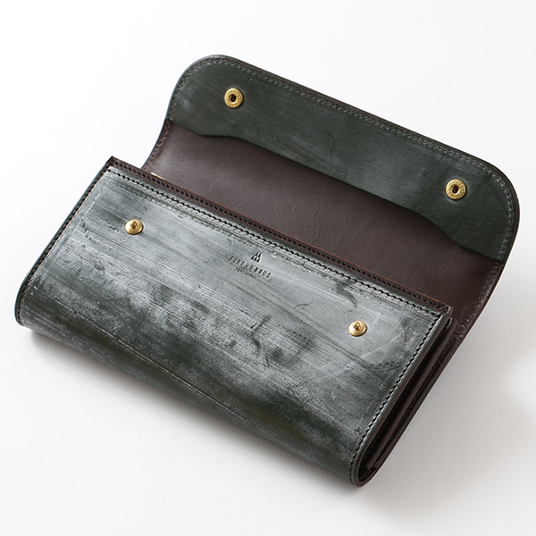 長財布 メンズ 長財布 本革 ブライドルレザー 日本製 ブランド グリーン 緑色 小銭入れあり コインケース オシャレ 高級 シンプル 大人 ファイブウッズ(FIVE WOODS) CASK(キャスク) #38057