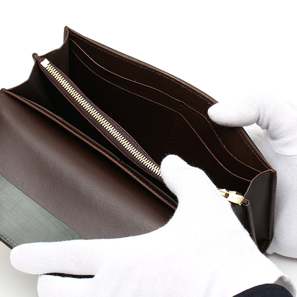  長財布 メンズ 長財布 本革 ブライドルレザー 日本製 ブランド グリーン 緑色 小銭入れあり コインケース オシャレ 高級 シンプル 大人 ファイブウッズ(FIVE WOODS) CASK(キャスク) #38057