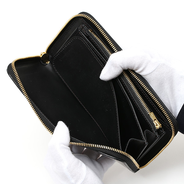  長財布 メンズ ラウンドファスナー 財布 本革 ブライドルレザー 日本製 ブランド ブラック 黒 黒色 小銭入れあり コインケース オシャレ 高級 シンプル 大人 ファイブウッズ(FIVE WOODS) CASK(キャスク) #38057