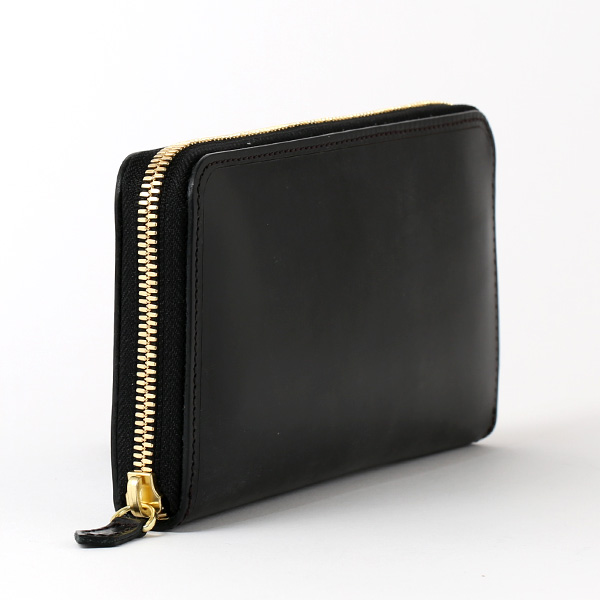  長財布 メンズ ラウンドファスナー 財布 本革 ブライドルレザー 日本製 ブランド ブラック 黒 黒色 小銭入れあり コインケース オシャレ 高級 シンプル 大人 ファイブウッズ(FIVE WOODS) CASK(キャスク) #38057