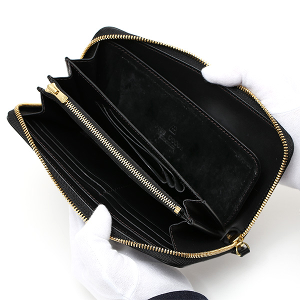  長財布 メンズ ラウンドファスナー 財布 本革 ブライドルレザー 日本製 ブランド ブラック 黒 黒色 小銭入れあり コインケース オシャレ 高級 シンプル 大人 ファイブウッズ(FIVE WOODS) CASK(キャスク) #38057