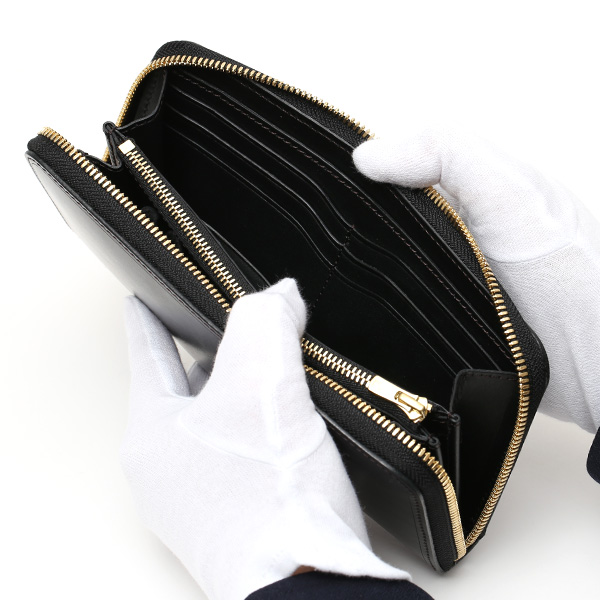  長財布 メンズ ラウンドファスナー 財布 本革 ブライドルレザー 日本製 ブランド ブラック 黒 黒色 小銭入れあり コインケース オシャレ 高級 シンプル 大人 ファイブウッズ(FIVE WOODS) CASK(キャスク) #38057