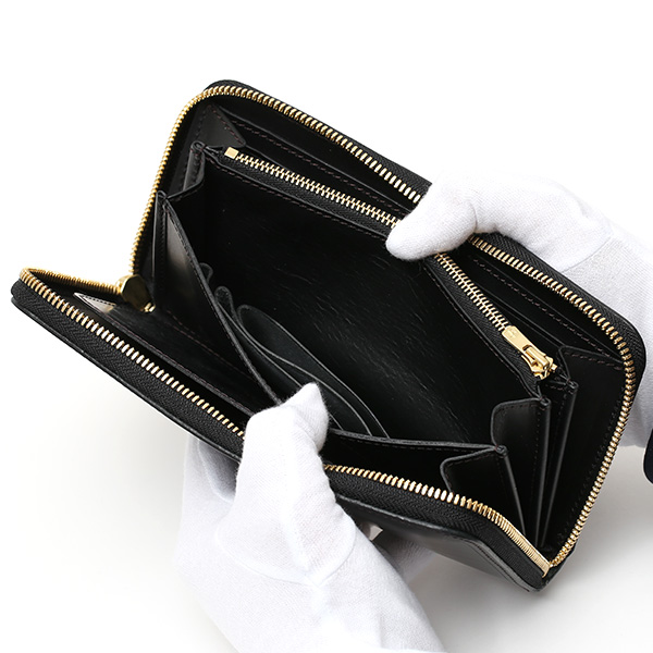  長財布 メンズ ラウンドファスナー 財布 本革 ブライドルレザー 日本製 ブランド ブラック 黒 黒色 小銭入れあり コインケース オシャレ 高級 シンプル 大人 ファイブウッズ(FIVE WOODS) CASK(キャスク) #38057