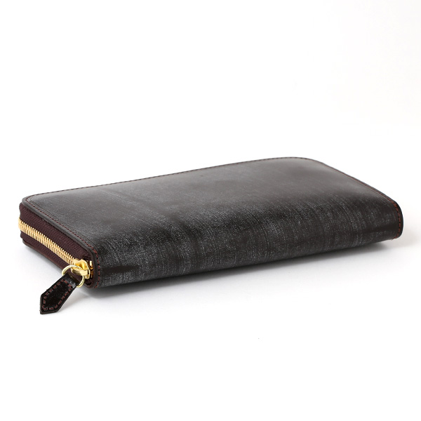 長財布 メンズ ラウンドファスナー 財布 本革 ブライドルレザー 日本製 ブランド ダークブラウン ブラウン 茶 茶色 小銭入れあり コインケース オシャレ 高級 シンプル 大人 ファイブウッズ(FIVE WOODS) CASK(キャスク) #38057