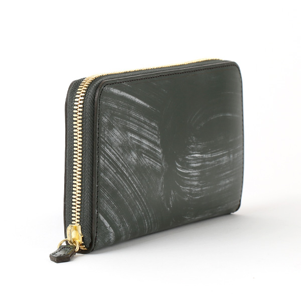  長財布 メンズ ラウンドファスナー 財布 本革 ブライドルレザー 日本製 ブランド グリーン 緑色 小銭入れあり コインケース オシャレ 高級 シンプル 大人 ファイブウッズ(FIVE WOODS) CASK(キャスク) #38057