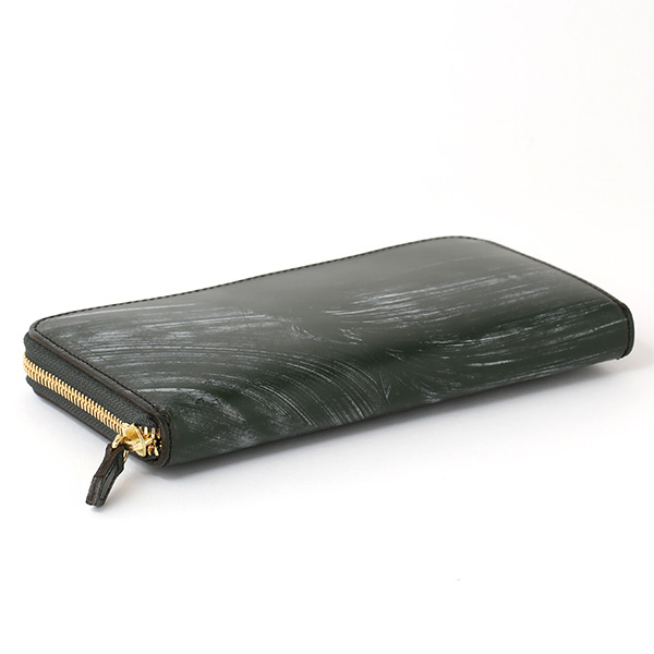  長財布 メンズ ラウンドファスナー 財布 本革 ブライドルレザー 日本製 ブランド グリーン 緑色 小銭入れあり コインケース オシャレ 高級 シンプル 大人 ファイブウッズ(FIVE WOODS) CASK(キャスク) #38057