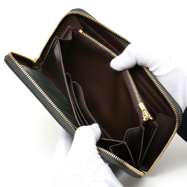  長財布 メンズ ラウンドファスナー 財布 本革 ブライドルレザー 日本製 ブランド グリーン 緑色 小銭入れあり コインケース オシャレ 高級 シンプル 大人 ファイブウッズ(FIVE WOODS) CASK(キャスク) #38057