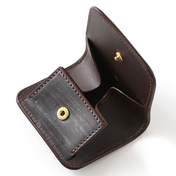  小銭入れ メンズ ブランド 本革 ブライドルレザー コインケース ダークブラウン ブラウン 茶 茶色 日本製 オシャレ 高級 財布 シンプル 大人 ファイブウッズ(FIVE WOODS) CASK(キャスク) #38062