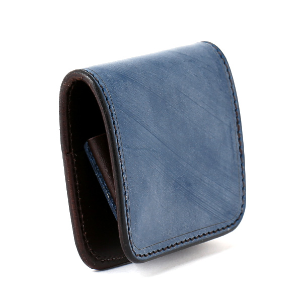  小銭入れ メンズ ブランド 本革 ブライドルレザー コインケース ブルー ネイビー 青色 日本製 オシャレ 高級 財布 シンプル 大人 ファイブウッズ(FIVE WOODS) CASK(キャスク) #38062