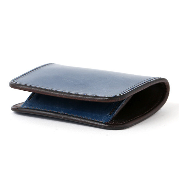  小銭入れ メンズ ブランド 本革 ブライドルレザー コインケース ブルー ネイビー 青色 日本製 オシャレ 高級 財布 シンプル 大人 ファイブウッズ(FIVE WOODS) CASK(キャスク) #38062