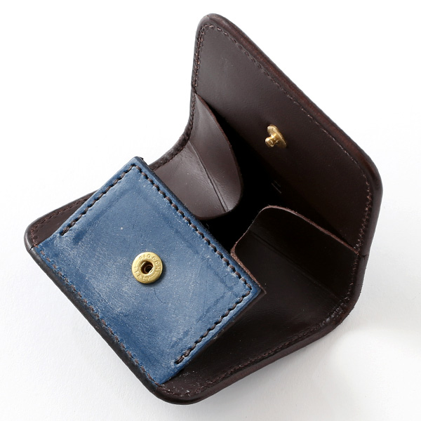  小銭入れ メンズ ブランド 本革 ブライドルレザー コインケース ブルー ネイビー 青色 日本製 オシャレ 高級 財布 シンプル 大人 ファイブウッズ(FIVE WOODS) CASK(キャスク) #38062