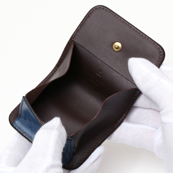  小銭入れ メンズ ブランド 本革 ブライドルレザー コインケース ブルー ネイビー 青色 日本製 オシャレ 高級 財布 シンプル 大人 ファイブウッズ(FIVE WOODS) CASK(キャスク) #38062