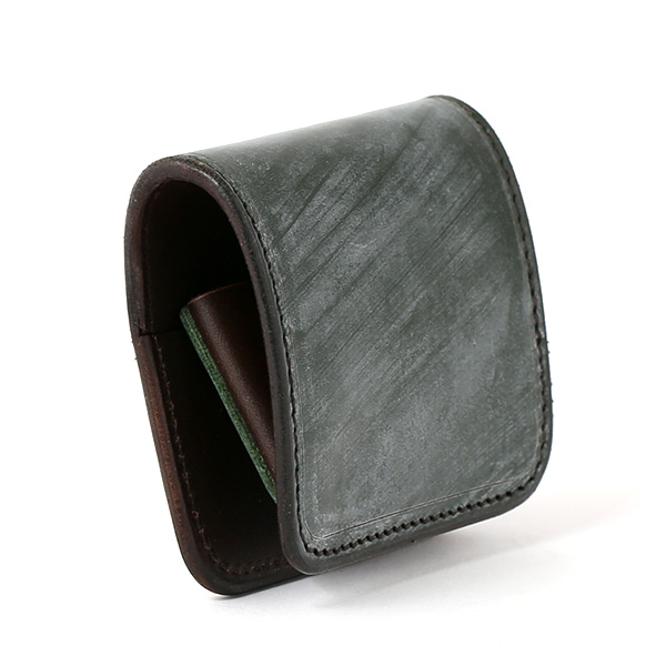  小銭入れ メンズ ブランド 本革 ブライドルレザー コインケース グリーン 緑色 日本製 オシャレ 高級 財布 シンプル 大人 ファイブウッズ(FIVE WOODS) CASK(キャスク) #38062